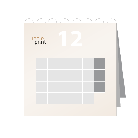 12 Blatt Wandkalender mit Deckblatt