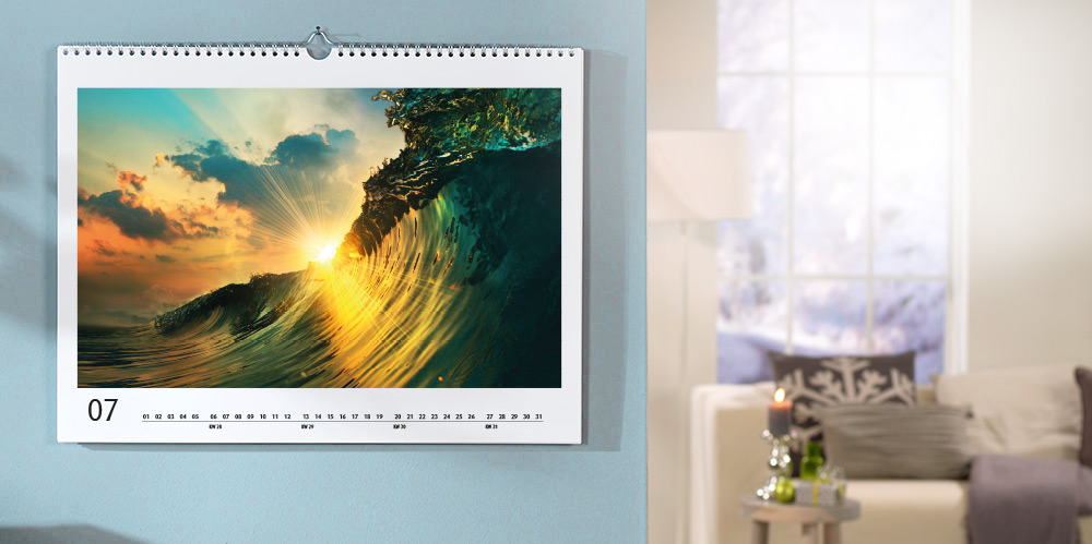 12 Blatt Wandkalender mit Deckblatt – Bild 2