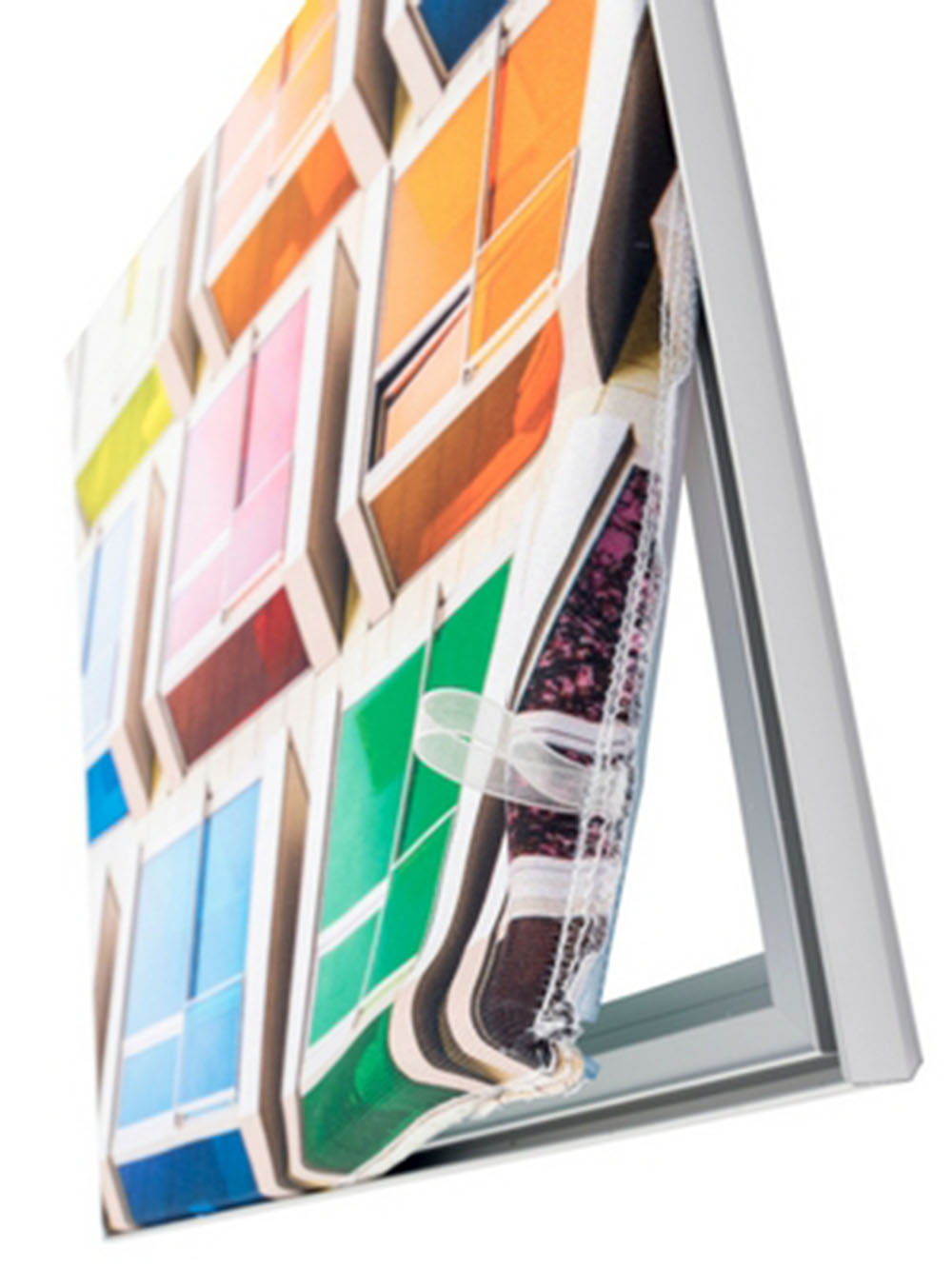 Textilspannrahmen für Wandmontage | B 40 cm x H 120 cm | einseitig bedruckt – Bild 3